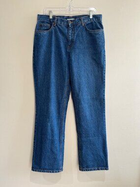 Bill Blass Perfect Fit Jeans Womens 12 High Rise Straight Leg Medium Wash 90s
